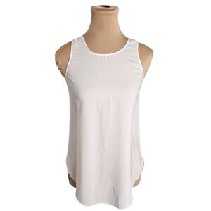 Aritzia Wilfred White Sleeveless Tank Top Relaxed Fit Sz XS